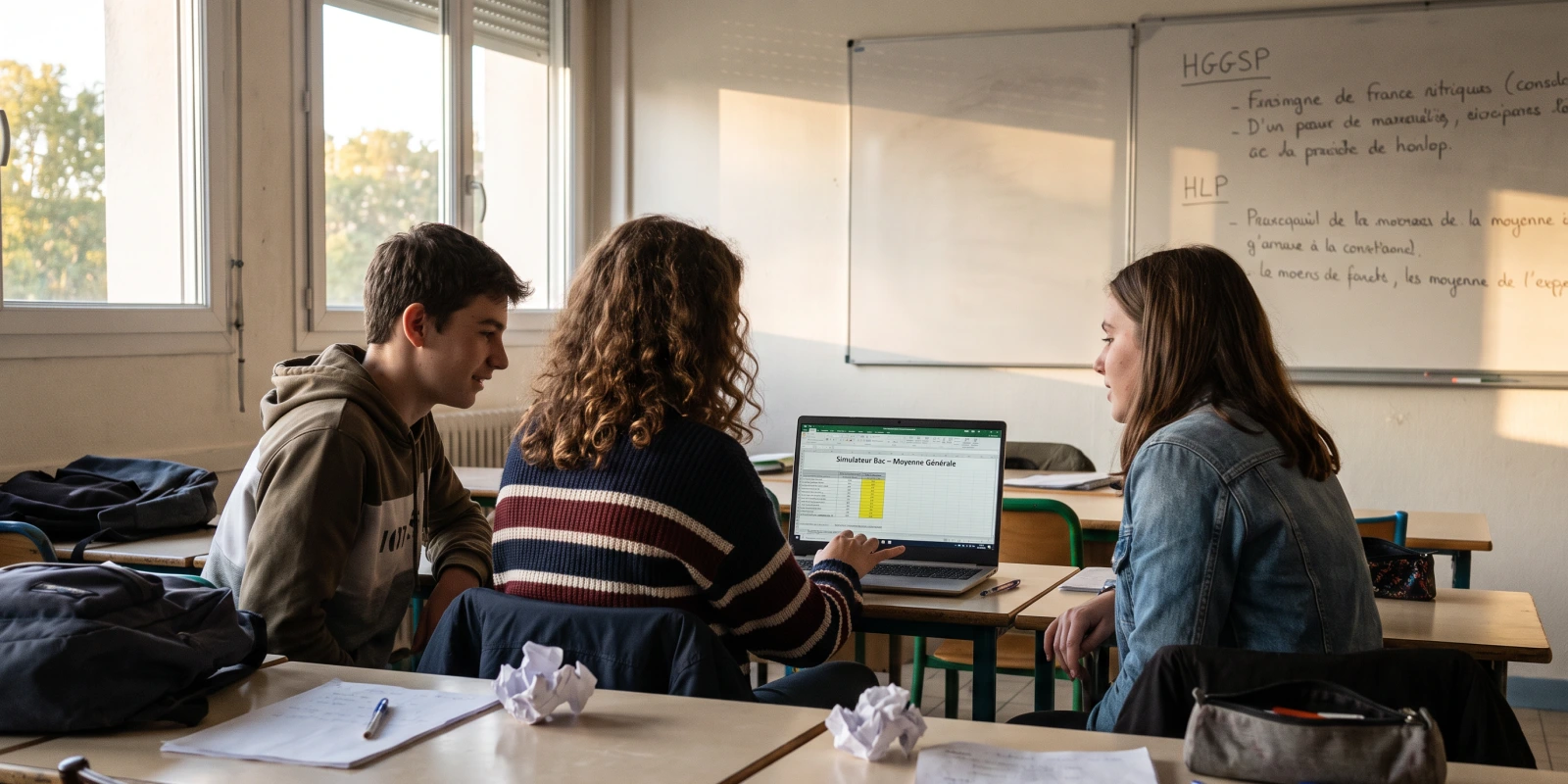 Coefficients et calcul de moyenne au Bac HGGSP-HLP
